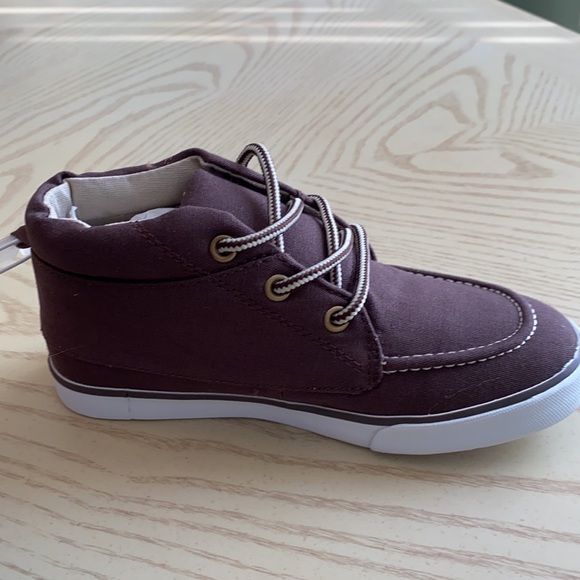 NWT Boys size 13 Gymboree brown fabric boots. - Picture 2 of 5